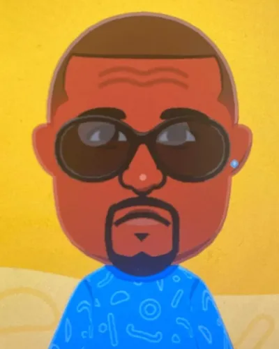 Mii-Porträt von Kanye West