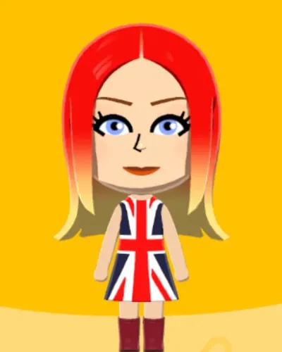 Mii portrait of Geri Halliwell