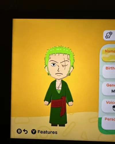 Mii-Porträt von Zoro (one piece)