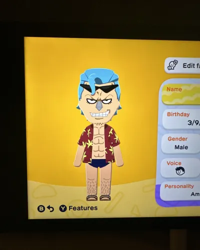 Mii-Porträt von Franky (one piece)