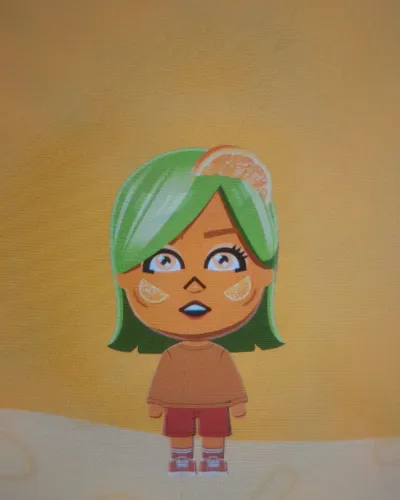 Mii-Porträt von Orange