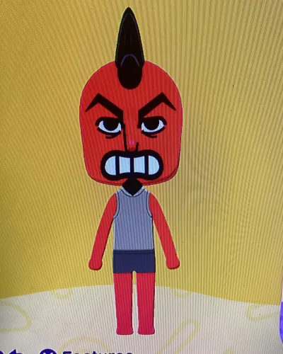 Mii portrait of Super Angry Guy