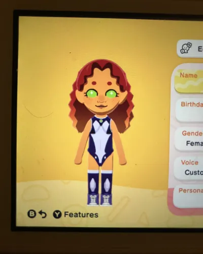 Mii-Porträt von Starfire