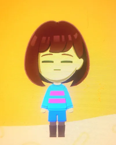 Mii portrait of Frisk