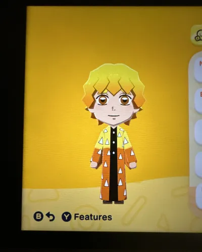 Mii-Porträt von Zenitsu (demon slayer)