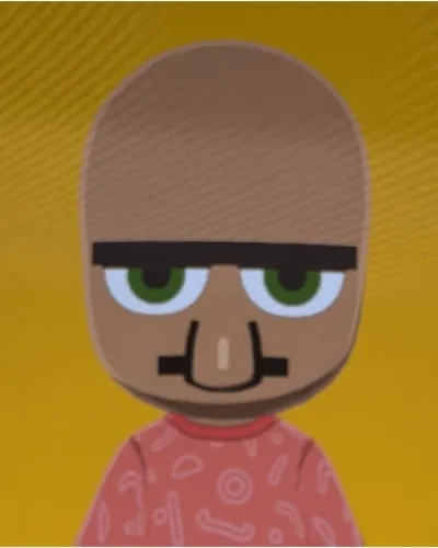 Mii-Porträt von Villager from minecraft