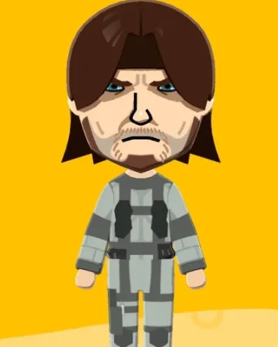 Mii-Porträt von Solid snake mgs1 metal gear
