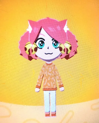 Mii portrait of Pink/Mew Mew
