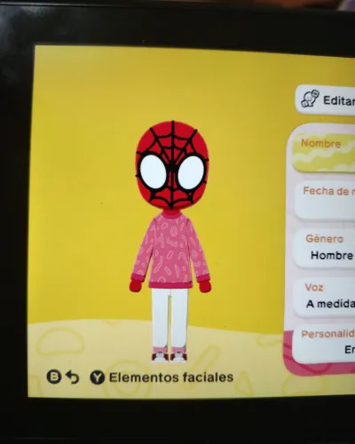 Mii-Porträt von Spiderman