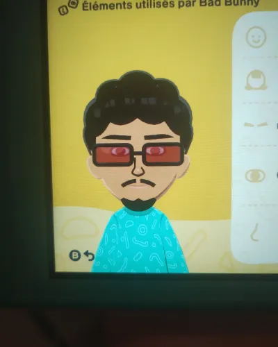 Mii portrait of Bad Bunny