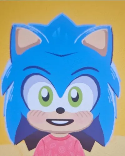 Mii-Porträt von Sonic (v2)
