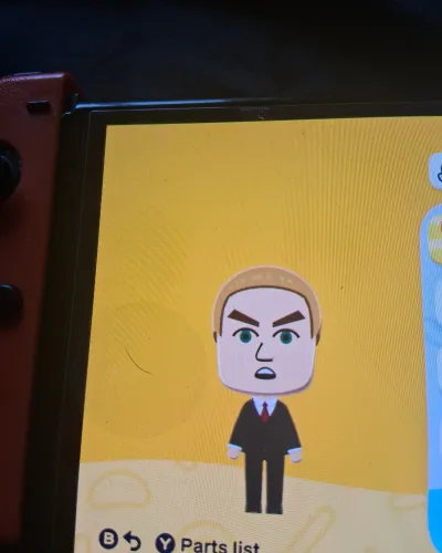 Mii portrait of Boss baby