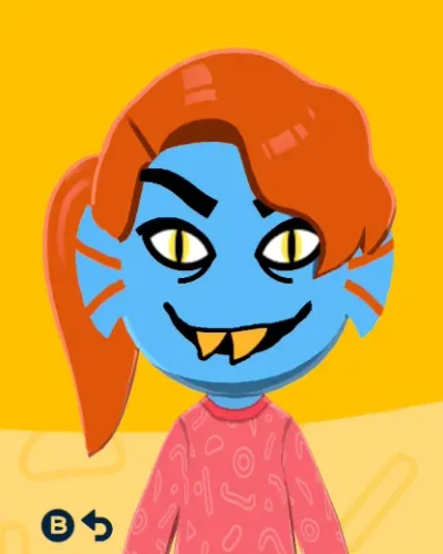 Mii portrait of Undyne