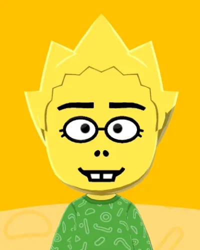 Mii portrait of Alphys