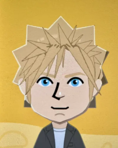 Mii-Porträt von Cloud Strife