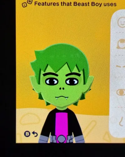 Mii-Porträt von Beast Boy