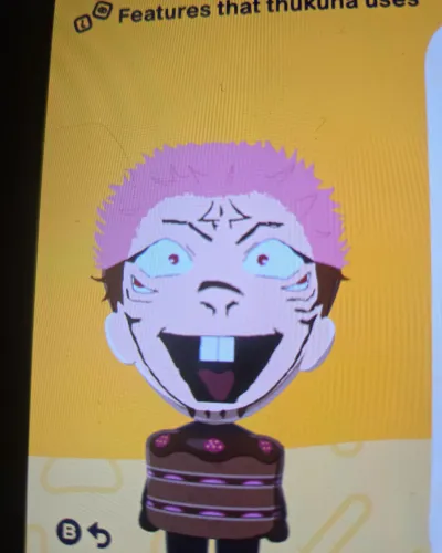 Mii portrait of Sukuna
