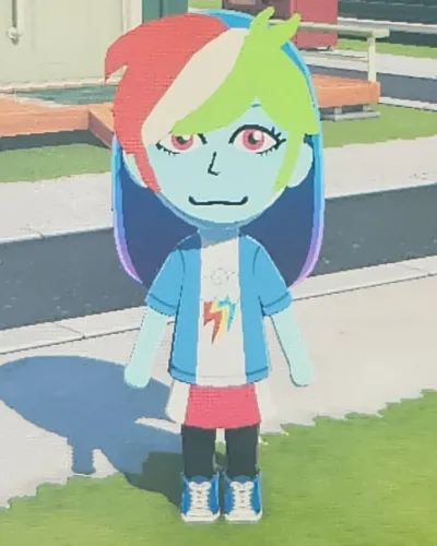 Mii-Porträt von Rainbow Dash