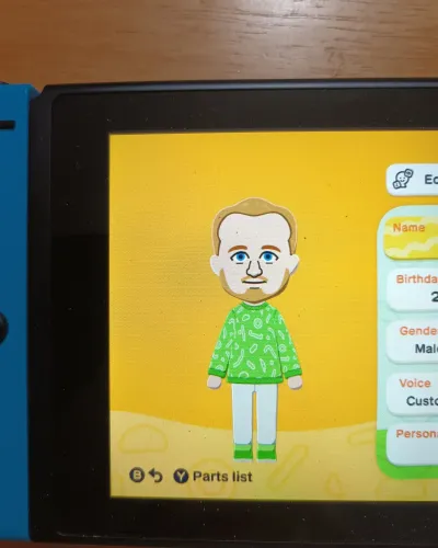 Mii-Porträt von Harry Kane