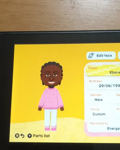 Mii-Porträt von Eberechi Eze