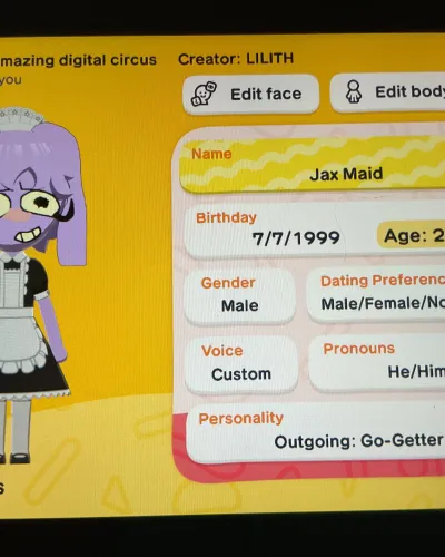 Mii-Porträt von Jax maid