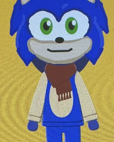 Mii portrait of Sonic