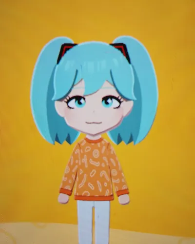 Mii-Porträt von Hatsune Miku