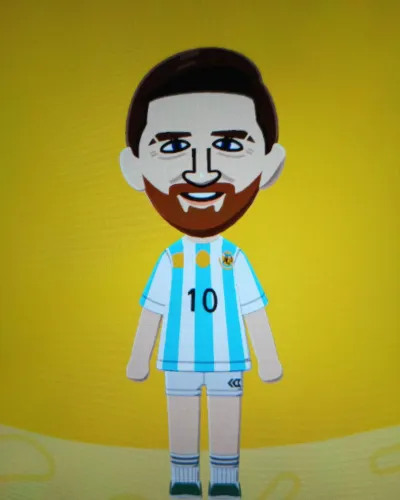 Mii-Porträt von Lionel "Messi"