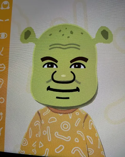 Mii-Porträt von Shrek