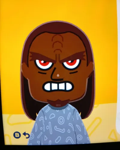 Mii-Porträt von Ma'ah der Klingone