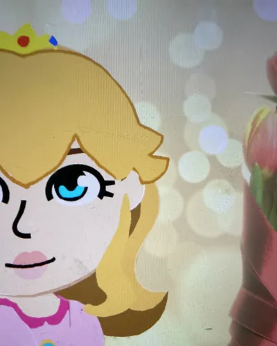 Mii portrait of Princess peach