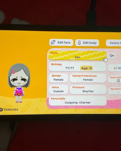 Mii-Porträt von San (cute lil seal girl :3)