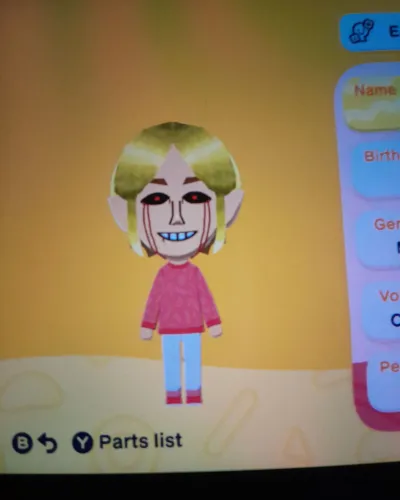 Mii-Porträt von Ben Drowned