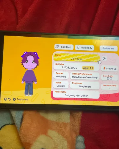 Mii-Porträt von Jellybean