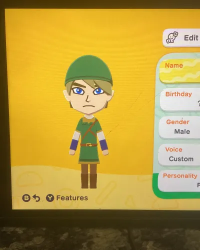 Mii-Porträt von Link