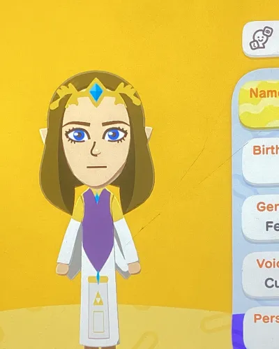 Mii-Porträt von Zelda