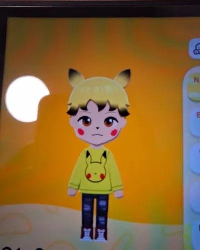 Mii portrait of Pikachu
