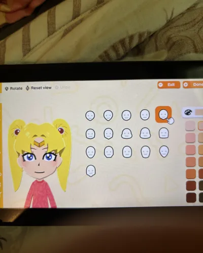 Mii-Porträt von Sailor Moon