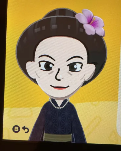 Mii-Porträt von Morgan Fey