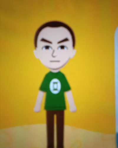 Mii-Porträt von Sheldon Cooper