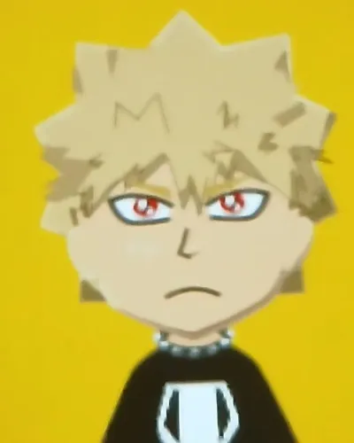 Mii portrait of Katsuki Bakugo