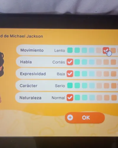Mii-Porträt von Michael Jackson