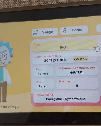 Mii-Porträt von Rick