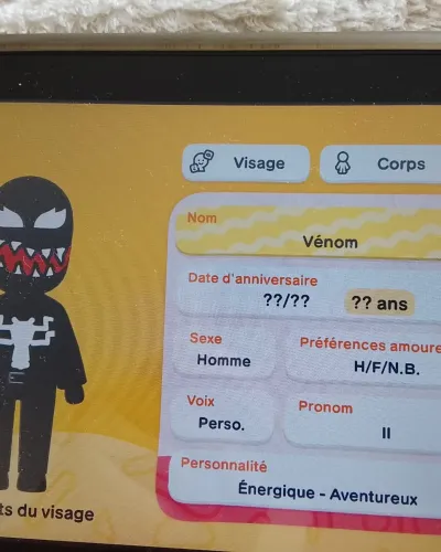 Mii-Porträt von Venom