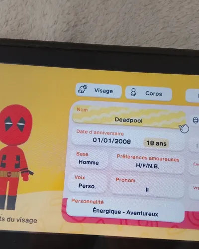 Mii-Porträt von Deadpool