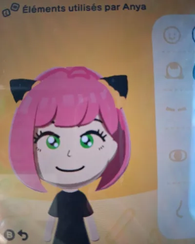 Mii-Porträt von Anya Forger