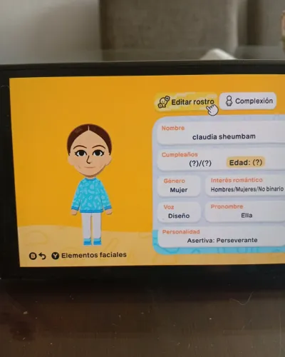 Mii-Porträt von Claudia sheinbaum