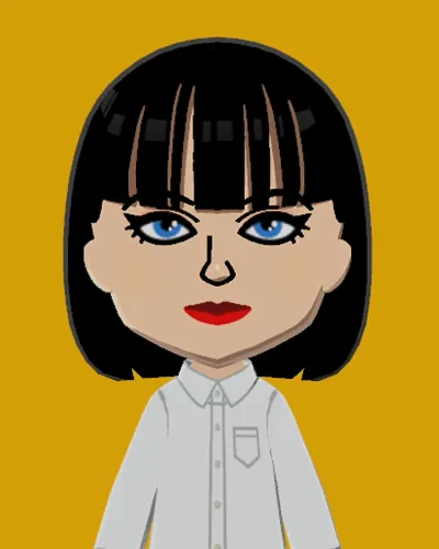 Mii portrait of Mia Wallace (Pulp Fiction)