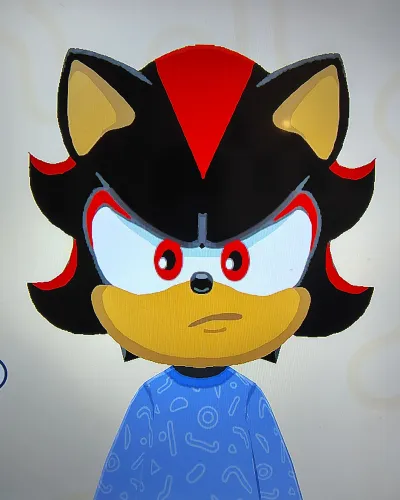 Mii portrait of Shadow The Hedgehog