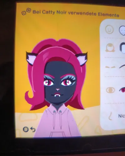Mii-Porträt von Catty Noir